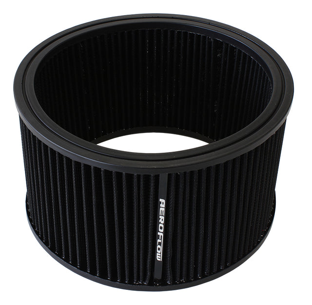 Round Air Filter 9" x 5" Washable Cotton Element AF2041-3650 - Aeroflow