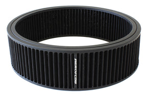 Round Air Filter 14" x 4" Washable Black Element AF2041-3750 - Aeroflow