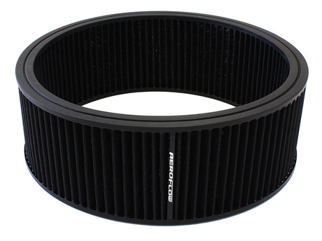 Round Air Filter 14" x 5" Washable Cotton Element AF2041-3760 - Aeroflow