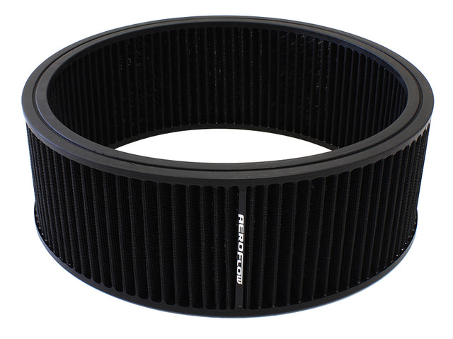 Round Air Filter 14" x 5" Washable Cotton Element AF2041-3760 - Aeroflow