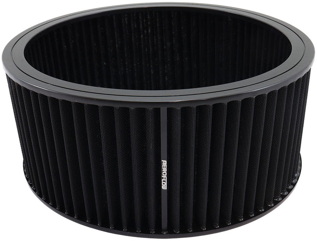 Round Air Filter 14" x 6" Washable Cotton Element AF2041-3770 - Aeroflow