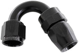 Alloy 150 Deg Hose End -16AN Black Full Swivel Suit Teflon AF205-16DBLK - Aeroflow