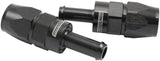 Straight -6AN Hose End To 5/16 Barb Teflon 200 Series Black AF214-06-05DBLK - Aeroflow