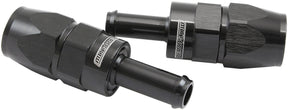 Straight -6AN Hose End To 5/16 Barb Teflon 200 Series Black AF214-06-05DBLK - Aeroflow