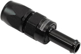 Straight -6AN Hose End To 3/8" Barb Teflon 200 Series Black AF214-06-06DBLK - Aeroflow