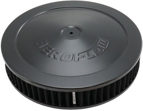 11" x 2-1/8" Air Cleaner ASSY5-1/8" Flat Base Black, Cotton AF2251-1170 - Aeroflow