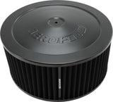 11" x 5" Air Cleaner Assy 5-1/8" Flat Base Black, Cotton AF2251-1190 - Aeroflow