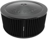 14" x 6" Air Cleaner Assembly 5-1/8" Flat Base Black AF2251-1310 - Aeroflow