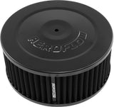 7" x 3" Air Cleaner Assy 5-1/8" Flat Base Black, Cotton AF2251-1330 - Aeroflow