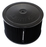 9" x 5" Air Cleaner Assembly 7-5/16" Flat Base Black Cotton AF2251-1366 - Aeroflow