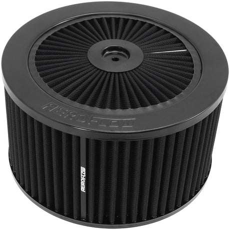 9" x 5" Full Flow Air Cleanerassembly 5-1/8" Black Cotton AF2251-1375 - Aeroflow