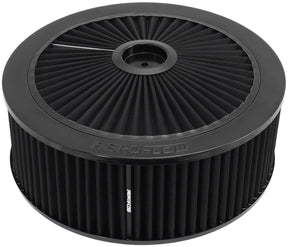 14" x 5" Full Flow Assembly 5-1/8" 1-1/8" Drop Base Black AF2251-3070 - Aeroflow
