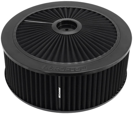 14" x 5" Full Flow Assembly 5-1/8" 1-1/8" Drop Base Black AF2251-3070 - Aeroflow