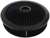 14" x 3" Full Flow Assembly 7-5/16" Flat Base, Black, AF2251-3079 - Aeroflow