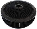 14" x 4" Full Flow Assembly 7-5/16" Flat Base, Black, AF2251-3080 - Aeroflow