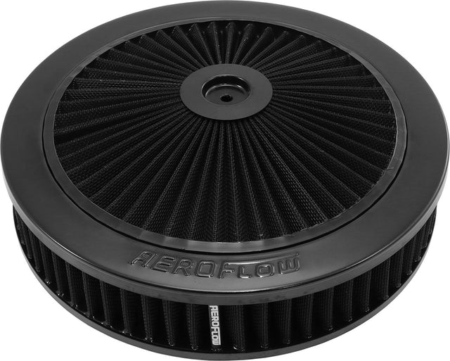 11" x 2-1/8" Full Flow ASSEMBL5-1/8" Flat Base Black AF2251-3110 - Aeroflow