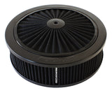 9" x 2-3/4" Full Flow ASSEMBL5-1/8" Neck, Black, Cotton AF2251-3150 - Aeroflow