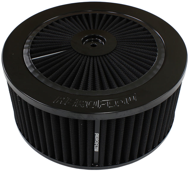 9" x 4" Full Flow Assembly 7-5/16" Flat Base Black Cotto AF2251-3154 - Aeroflow