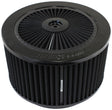 9" x 5" Full Flow Assembly 7-5/16" Flat Base Black Cotton AF2251-3155 - Aeroflow