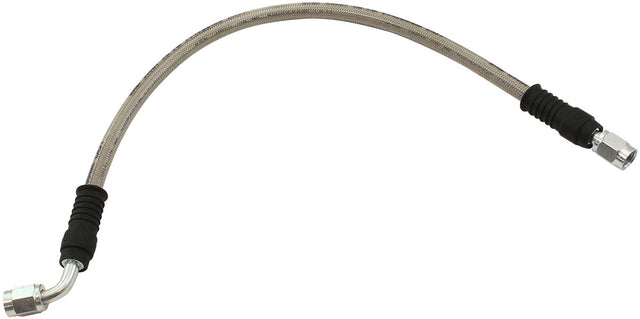 -3AN 90 Deg Re To -3AN 15" Long To Female -3AN Straight Brake Line AF226-03 - Aeroflow