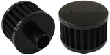 1" Push In Breather Filter 3" O.D, 2" H, Black Top AF2271-1170 - Aeroflow