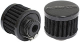 1/2" Univ Clamp On Filter 2" O.D, 1-1/2" H, Black Top AF2271-1330 - Aeroflow