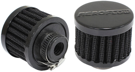 1/2" Univ Clamp On Filter 2" O.D, 1-1/2" H, Black Top AF2271-1330 - Aeroflow
