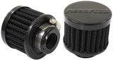 3/4" Univ Clamp On Filter 2" O.D, 1-1/2" H, Black Top AF2271-1360 - Aeroflow