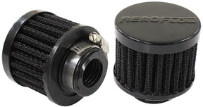 3/4" Univ Clamp On Filter 2" O.D, 1-1/2" H, Black Top AF2271-1360 - Aeroflow