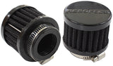 1" Univ Clamp On Filter 2" O.D, 1-1/2" H, Black Top AF2271-1370 - Aeroflow