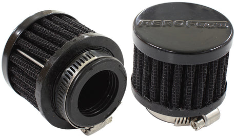 1" Univ Clamp On Filter 2" O.D, 1-1/2" H, Black Top AF2271-1370 - Aeroflow