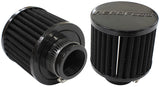1-1/4" Univ Clamp On Filter 3" O.D, 2-1/2" H, Black Top AF2271-1390 - Aeroflow