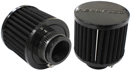 1-1/4" Univ Clamp On Filter 3" O.D, 2-1/2" H, Black Top AF2271-1390 - Aeroflow