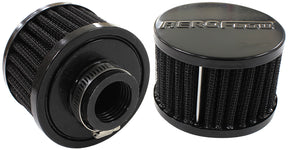1" Univ Clamp On Filter 3" O.D, 2-1/4" H, Black Top AF2271-1420 - Aeroflow