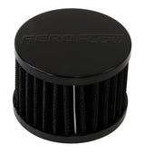 1-1/4" Push In Breather Filter 3" O.D, 2-1/2" H, Black Top AF2271-1490 - Aeroflow