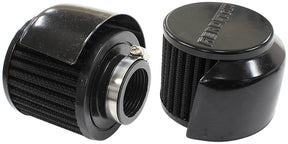 1-3/8" Breather Filter With Shield 3" O.D, 2-1/2" H Black Top AF2271-1513 - Aeroflow