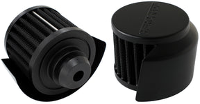 1-1/4" Push In Breather With Shield 3" O.D 2-1/2" H Black Top AF2271-1516 - Aeroflow