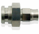 Female Inverted Flare 17mm Hex With Ret Clip Recess 3/8 x 24 AF230-03 - Aeroflow
