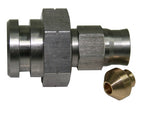 Female Inverted Flare 17mm Hex With Ret Clip Recess M10 x 1.5 AF236-03 - Aeroflow