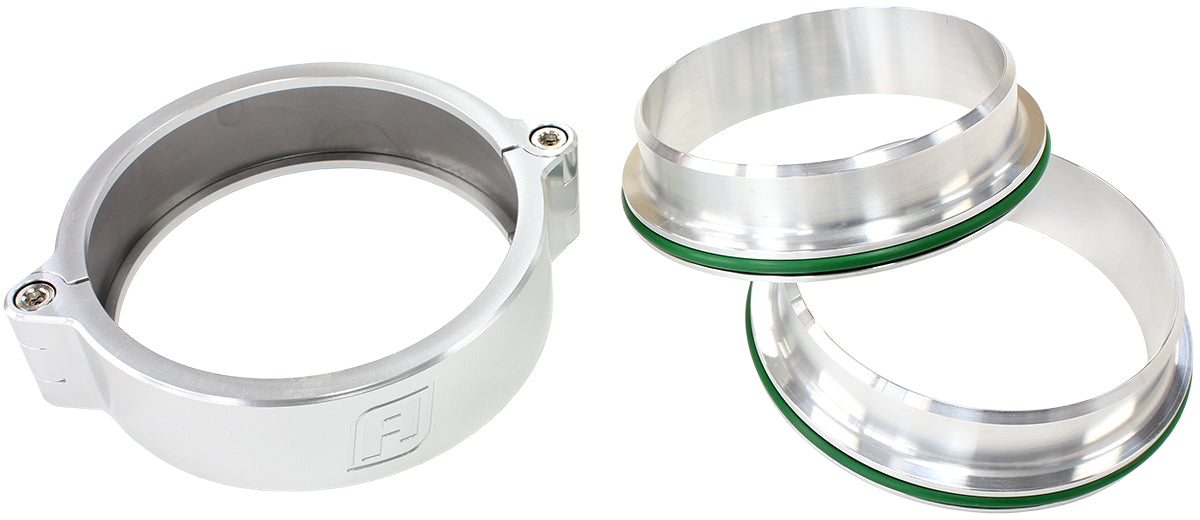 2.0" Billet Intercooler Clamps Stainless Steel Polished Clamp AF25-2000SS - Aeroflow
