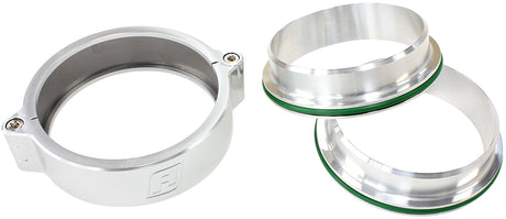 4.0" Billet Intercooler Clamps Stainless Steel Polished Clamp AF25-4000SS - Aeroflow