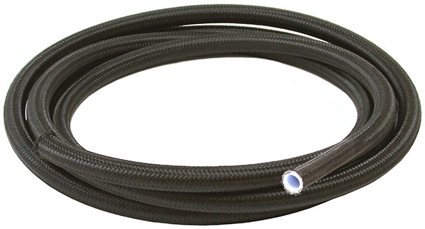 Black Braided Teflon Hose -12AN 3M S/S 16.2mm ID 19.3mm OD AF250-12-3M - Aeroflow