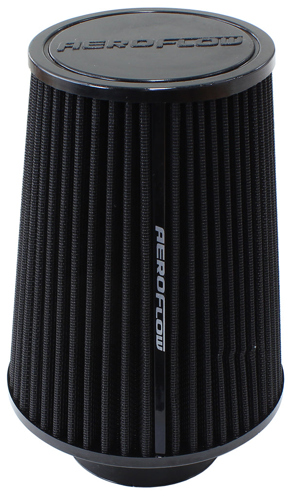 3 Clamp-On Tapered Filter 4.6" 6 O.D, 7.5 High Black Cot AF2711-0910 - Aeroflow