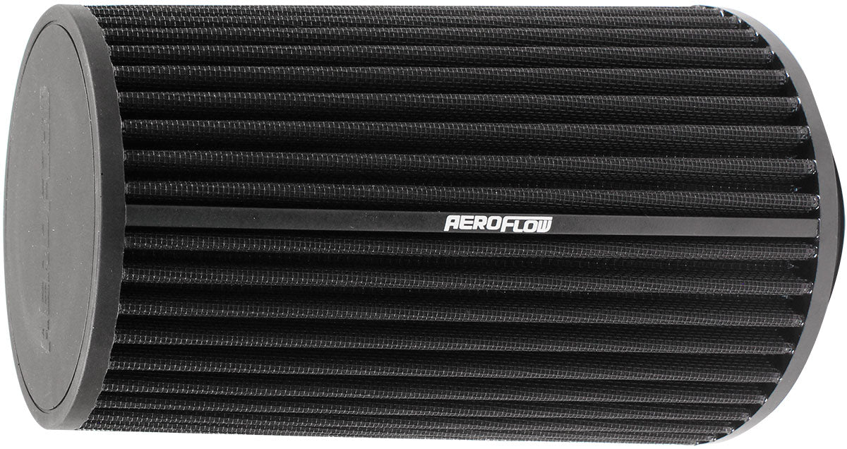 3-1/2 Clamp-On Tapered Filter 4.6-6.1 O.D, 9.1 High Black AF2711-0920 - Aeroflow