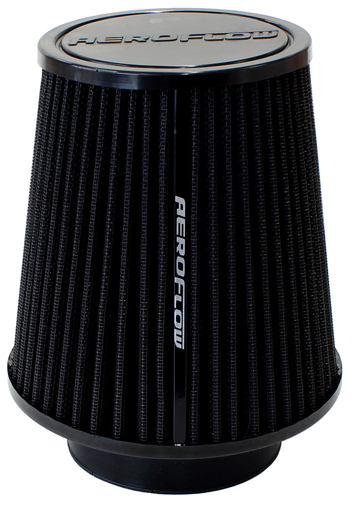 3-1/2 Clamp-On Tapered Filter 4.6-6.1 O.D, 6.1 High Black AF2711-0950 - Aeroflow