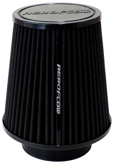 3-1/2 Clamp-On Tapered Filter 4.6-6.1 O.D, 6.1 High Black AF2711-0950 - Aeroflow