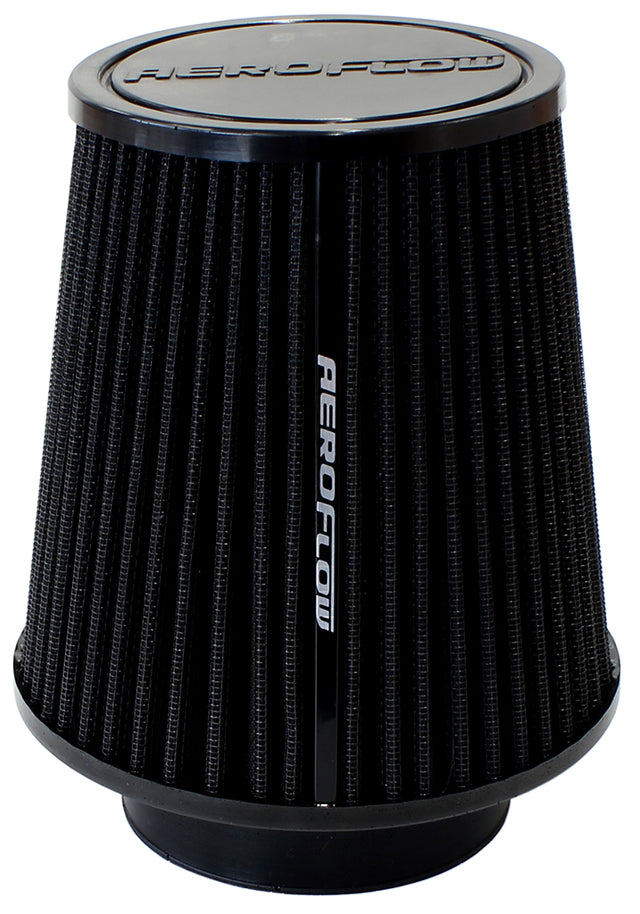 3-1/2 Clamp-On Tapered Filter 4.6-6.1 O.D, 6.1 High Black AF2711-0950 - Aeroflow