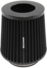 Universal Flange Clamp On Tapered Filter 6"/4.7" OD 5.5" High Black AF2711-1001 - Aeroflow