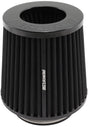 Universal Flange Clamp On Tapered Filter 6"/4.7" OD 5.5" High Black AF2711-1001 - Aeroflow