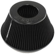 6" Clamp-On Tapered Filter 7.6 / 4.7" O.D, 4" High Black AF2711-1009 - Aeroflow